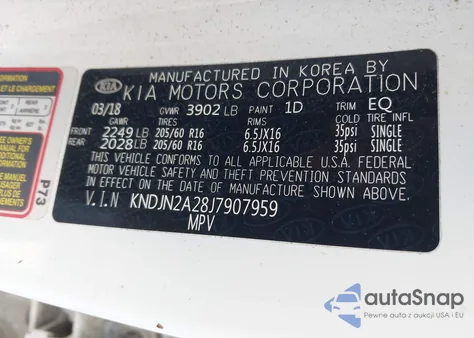 2018 Kia Soul from USA, damaged, VIN KNDJN2A28J7907959